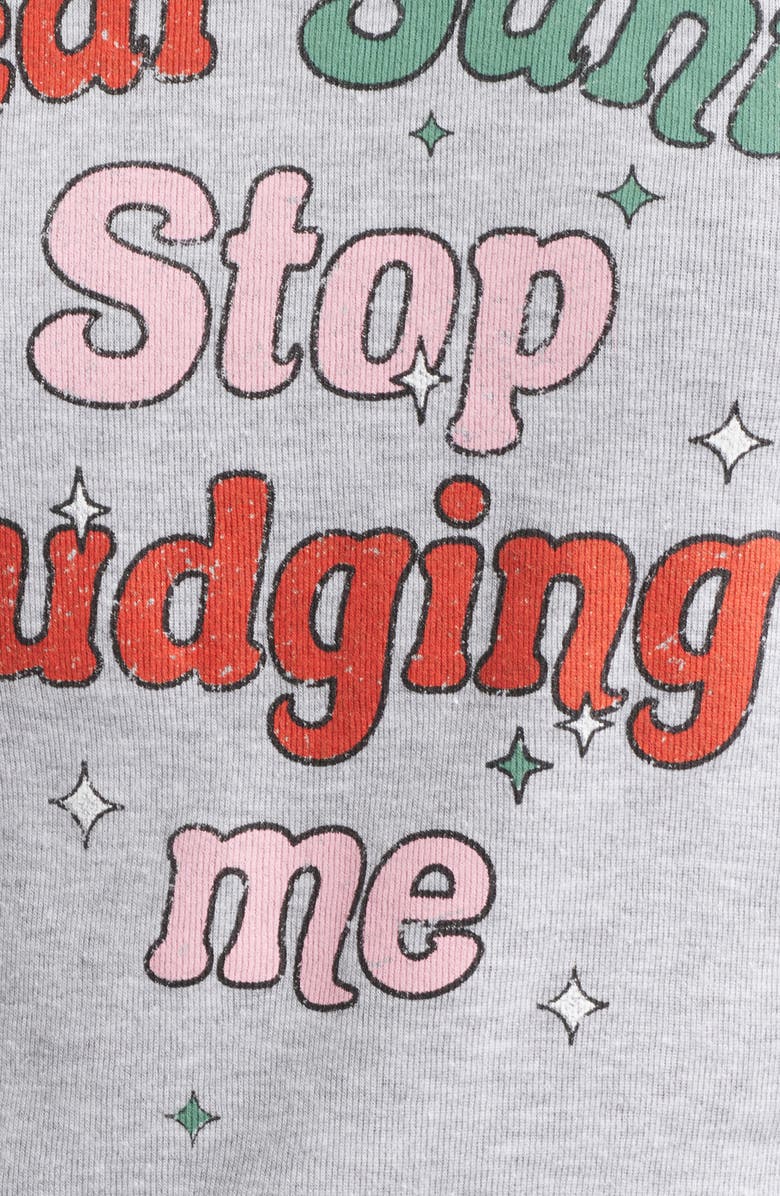 Vinyl Icons Deart Santa Graphic Baby Tee, Alternate, color, Heather Grey