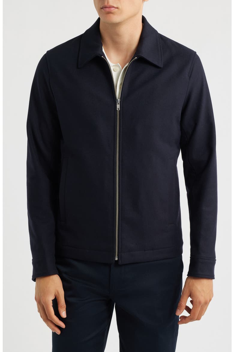 Wyatt Wool Blend Bomber Jacket, Alternate, color, ECLIPSE