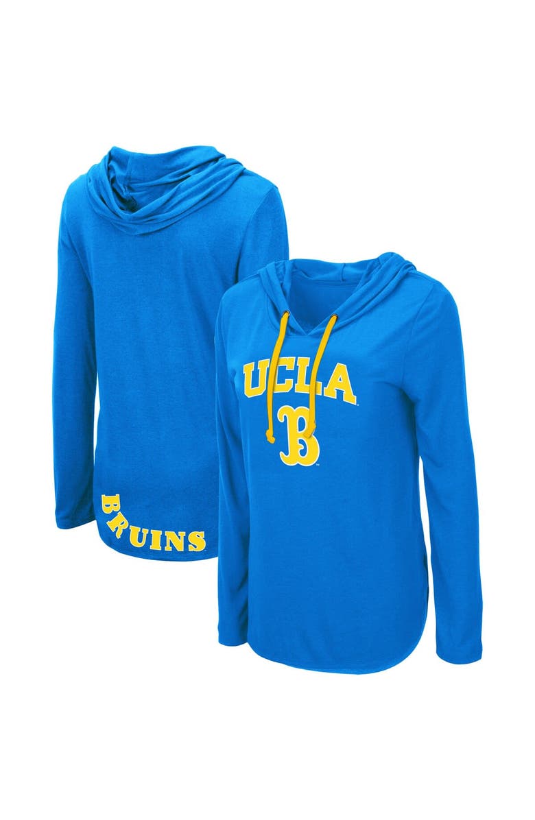 COLOSSEUM Women's Colosseum Blue UCLA Bruins My Lover Lightweight Hooded Long Sleeve T-Shirt, Main, color, 