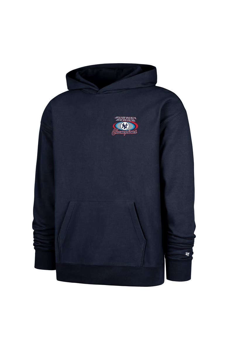 '47 Men's '47 Navy New York Yankees 2000 World Series Champions Showcase Backer Pullover Hoodie, Alternate, color, Navy