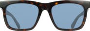 FERRAGAMO 55mm Gradient Rectangle Sunglasses