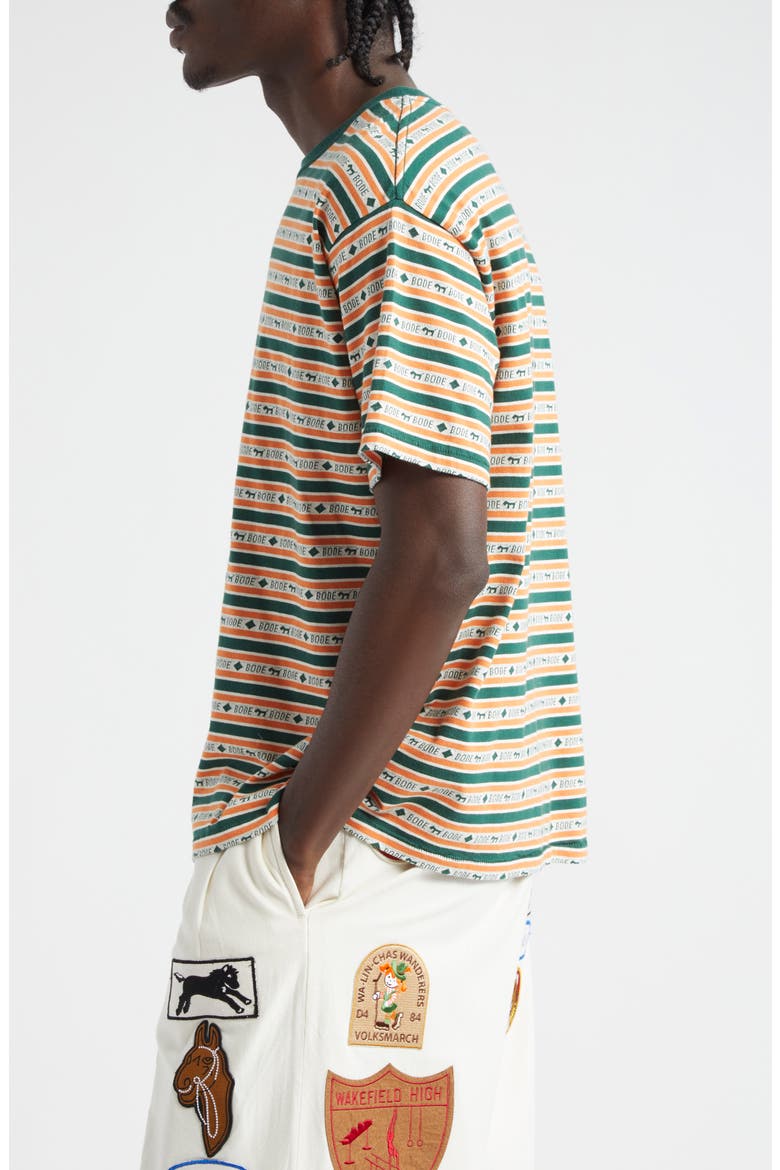 Scottie Jacquard Boxy T-Shirt, Alternate, color, GREEN