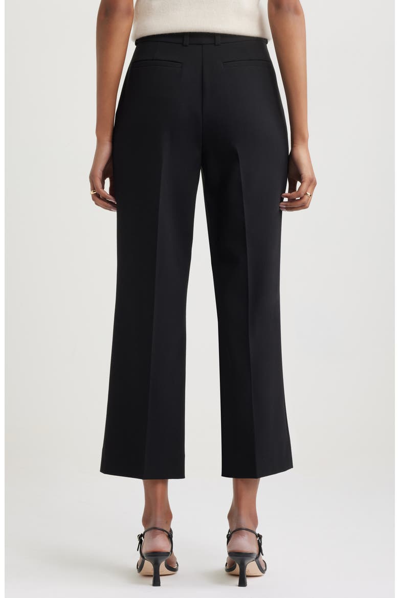 Ankle Straight Leg Pants, Alternate, color, BLACK