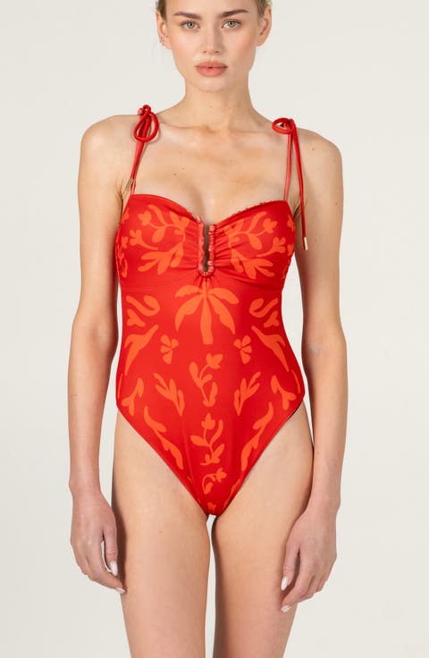 Scarlet Safari Reversible One Piece Swimsuit