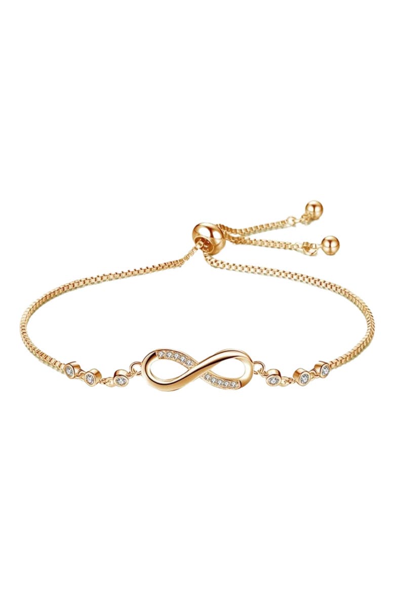 Infinity Bracelet, Main, color, Gold