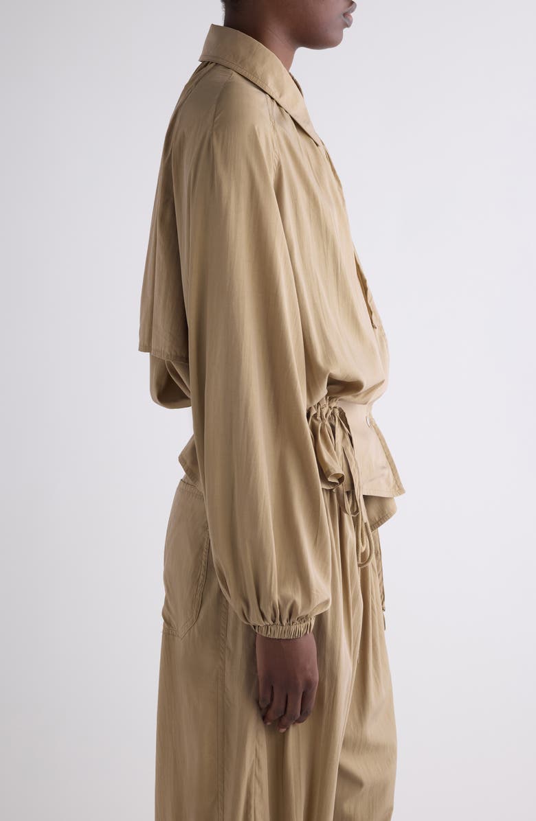 Isabel Marant Gwenola Snap Trench Jacket, Alternate, color, Khaki