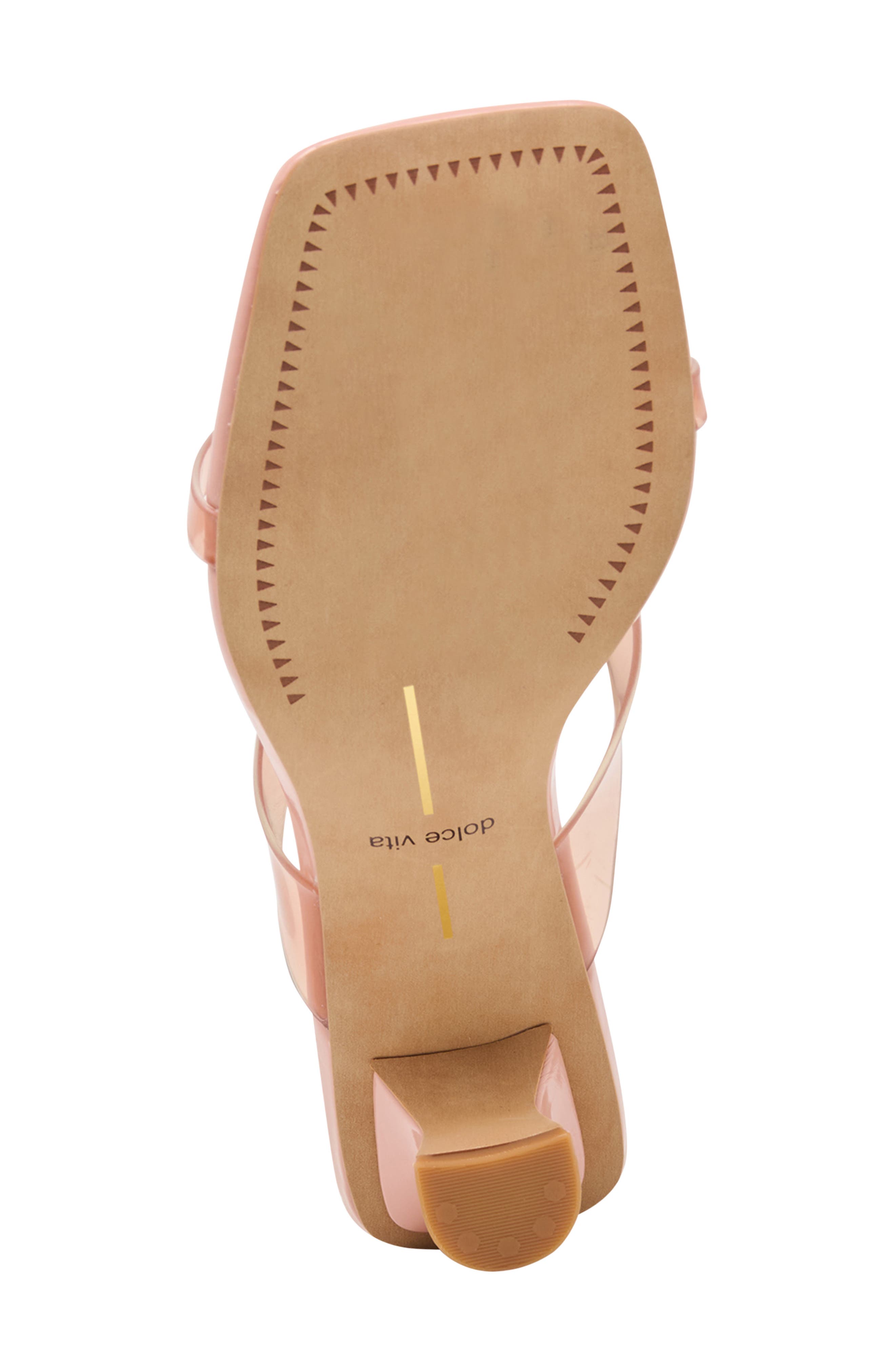 Brevel Vinyl Translucent Strap Sandal, Alternate, color, ROSE JELLY