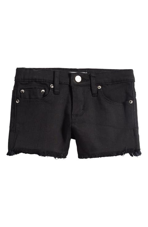 Kids' Frayed Hem Denim Shorts (Little Kid)