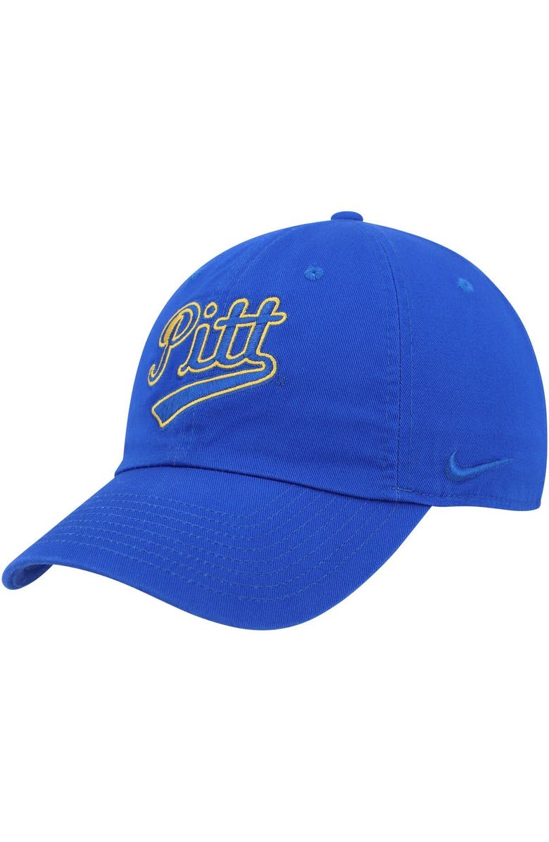 Nike Unisex Nike Royal Pitt Panthers Heritage86 Logo Performance Adjustable Hat, Main, color,