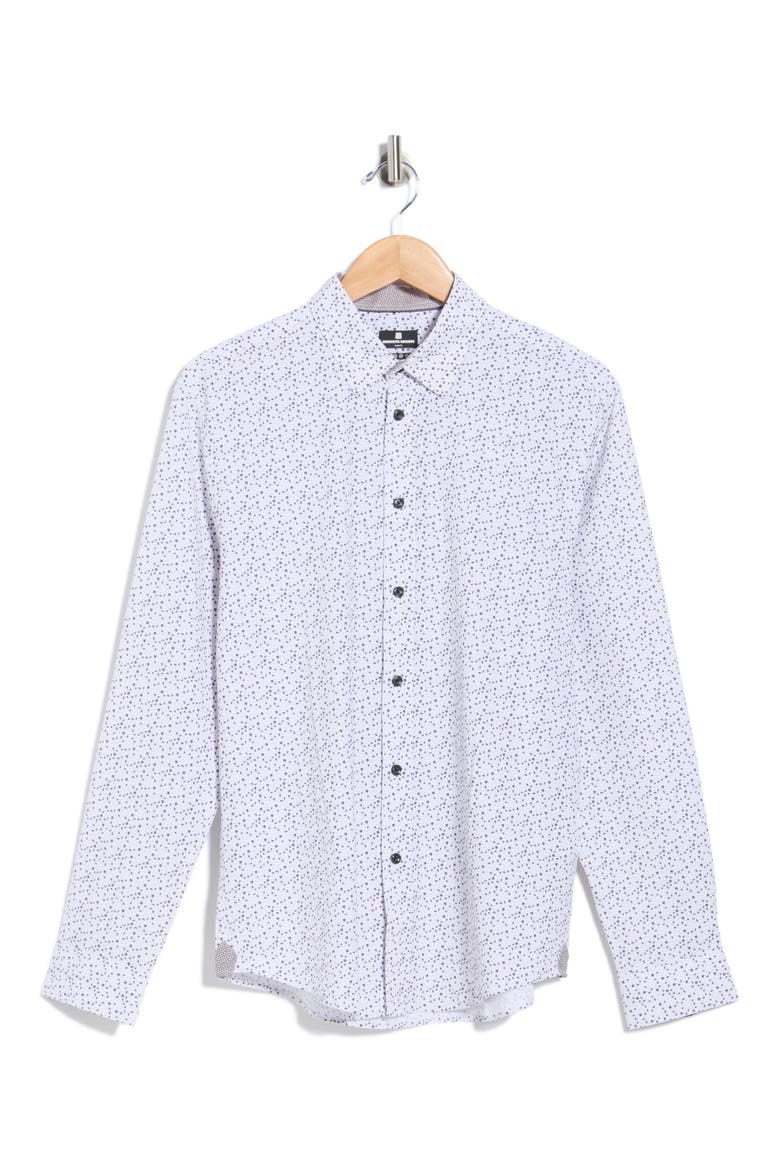 Mini Floral Button-Up Shirt, Alternate, color, WHITE