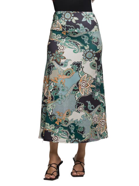 Paisley Print Maxi Skirt