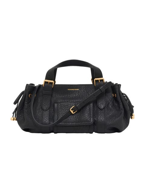 18h Top Handle Leather Shoulder Bag