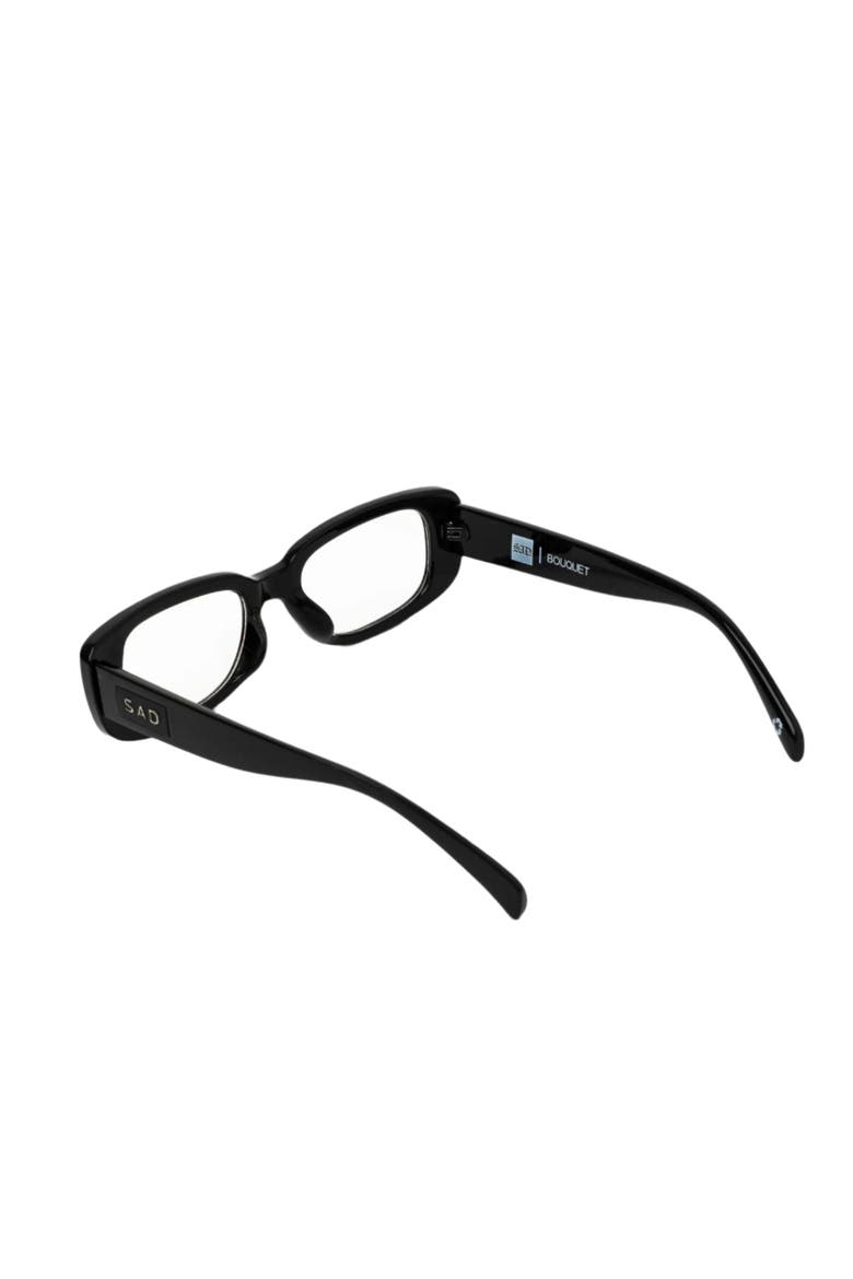 Bouquet Sunglasses, Alternate, color, Gloss Black - Clear Lens