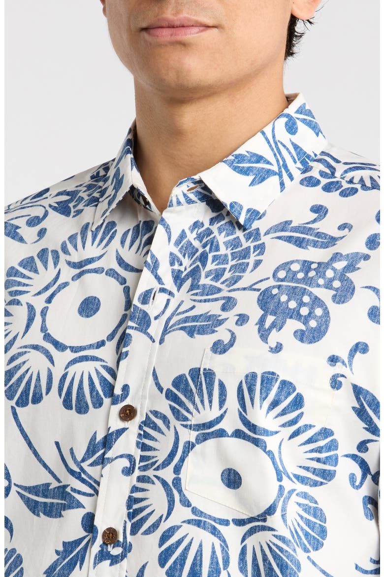 Duke's Pareo Trim Fit Sport Shirt, Alternate, color, IVORY