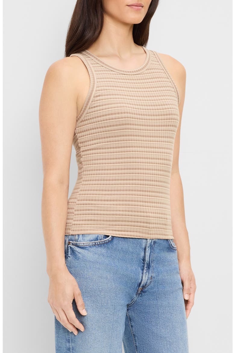 Carolie Ribbed Tank, Alternate, color, MACADAMIA