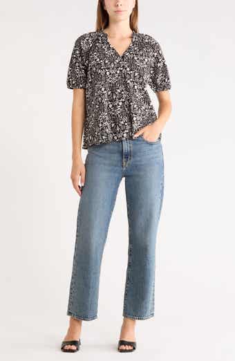 Melrose and Market Relaxed Button Front Shirt