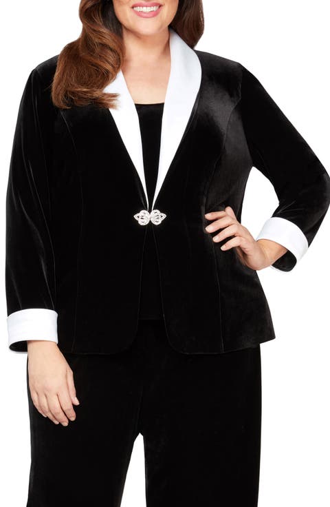 Velvet Tank Top & Jacket Set