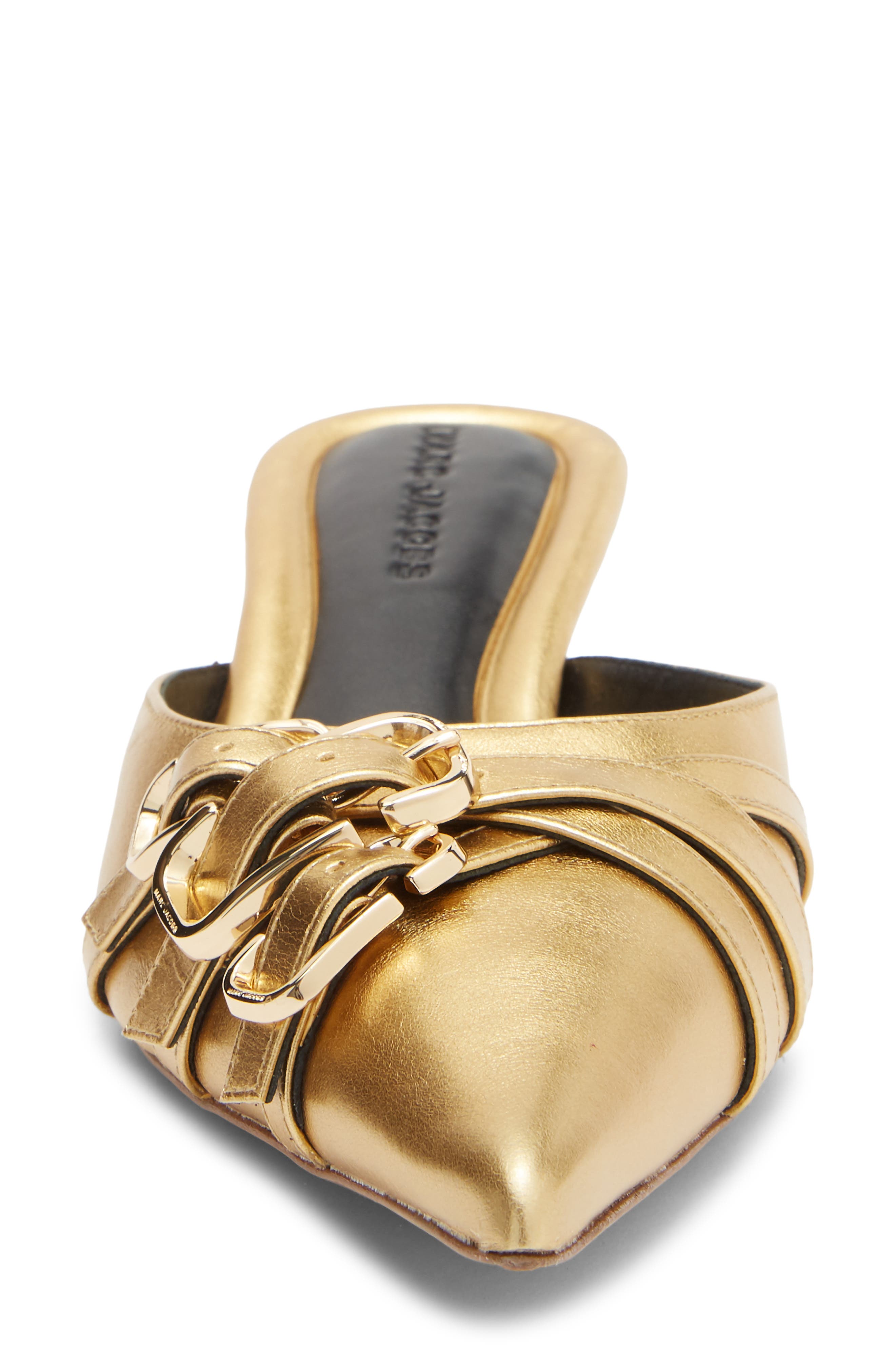 The Emma Kitten Heel Mule, Alternate, color, SHINY GOLD