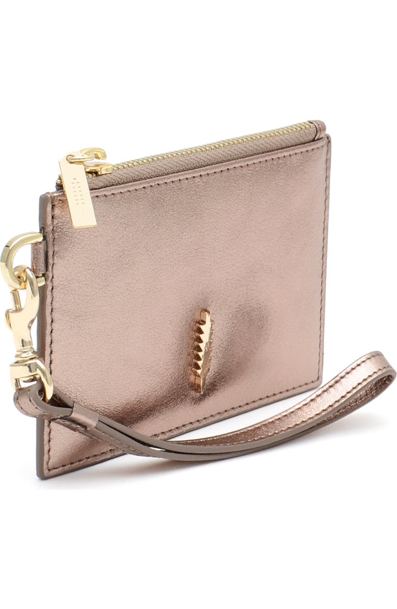 Thacker Kali Leather Wristlet, Alternate, color, Bronze