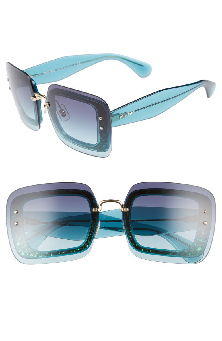 Miu Miu 67mm Square Sunglasses, Main, color,