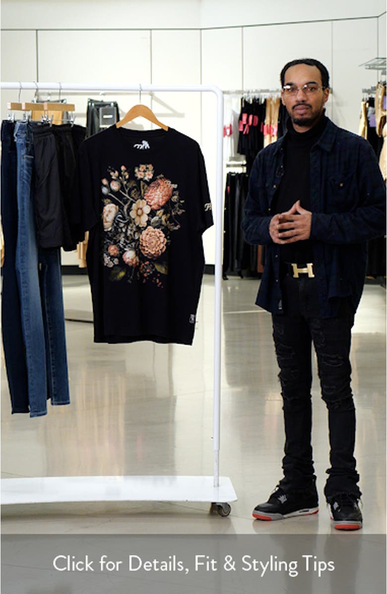 Alba Floral Cotton Graphic T-Shirt, sales video thumbnail