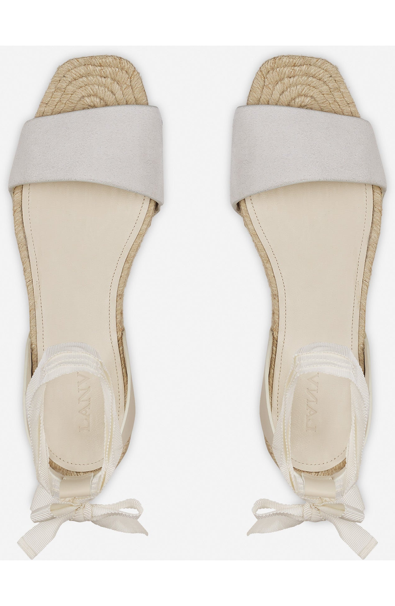 Lanvin Domra Flat Suede Sandals, Alternate, color,