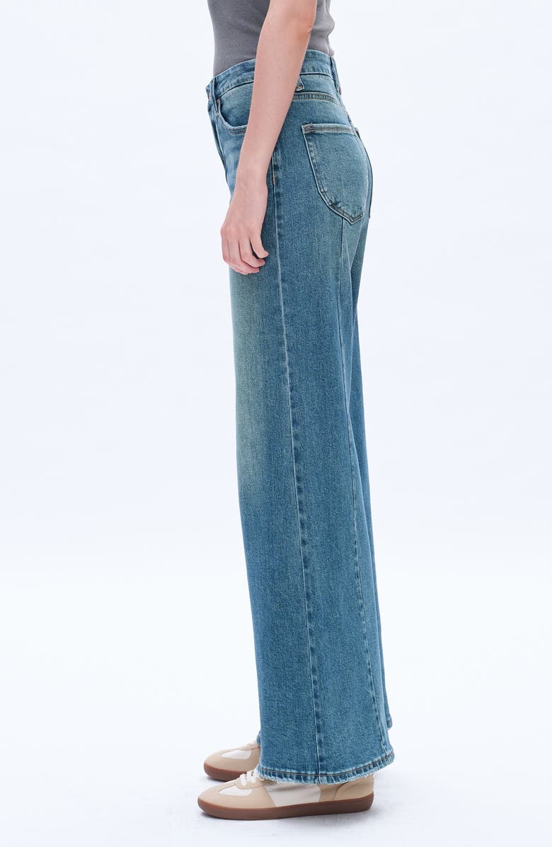 Bayeas Aria High Waist Wide Leg Jeans, Alternate, color, 