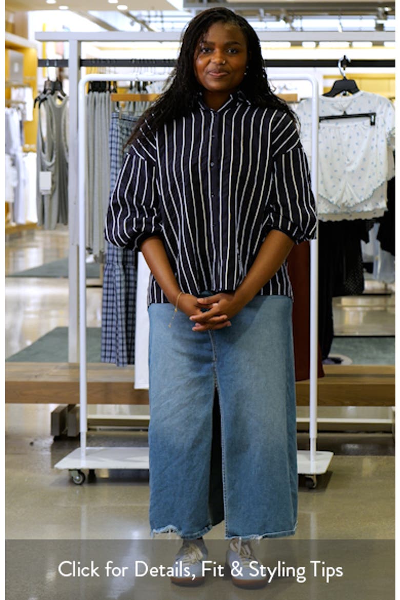 Stripe Balloon Sleeve Shirt video