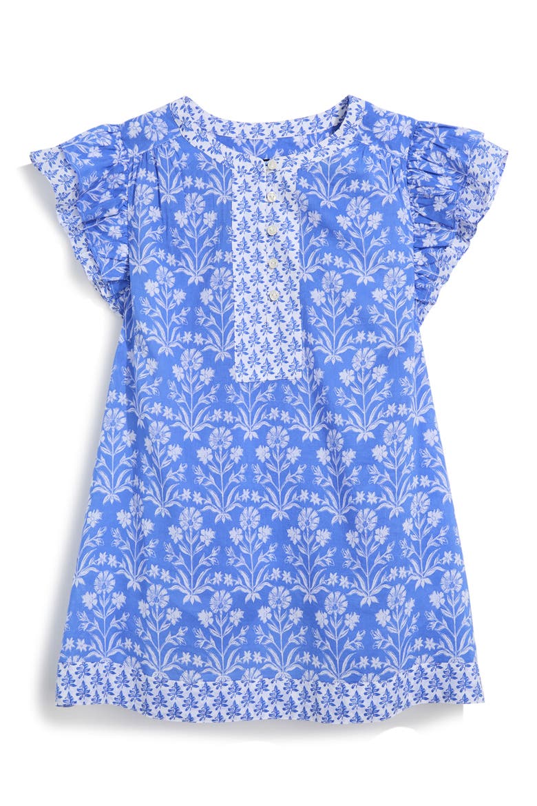Adare Cotton Blend Dobby Top, Alternate, color, FLORAL BREAKER BLUE