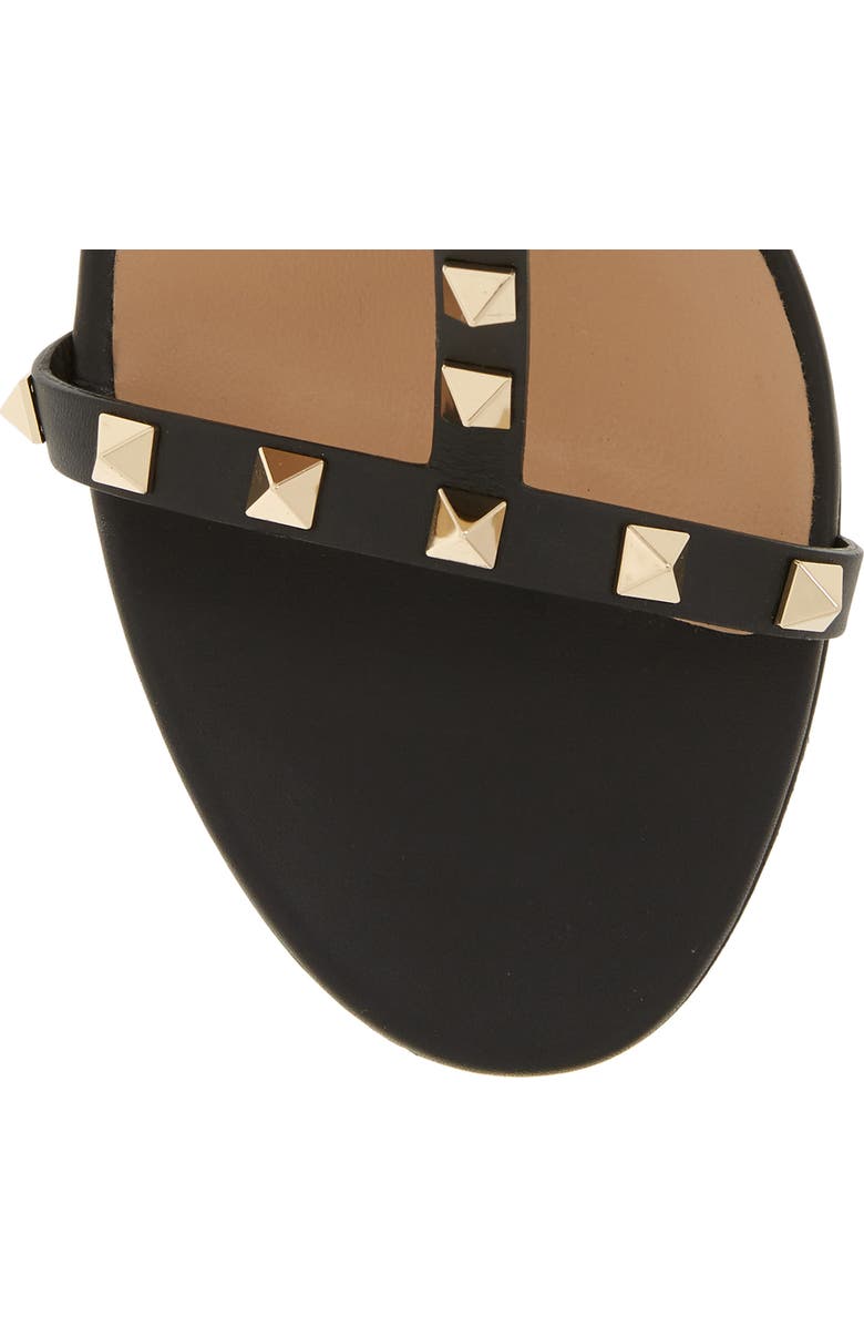 Valentino Garavani Rockstud Block Heel Sandal, Alternate, color, Nero