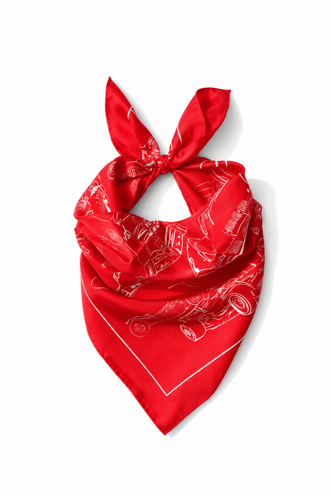 Vintage Racing Silk Twill Scarf