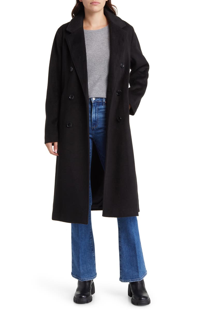 Sam Edelman Tie Waist Double Breasted Trench Coat, Alternate, color, 