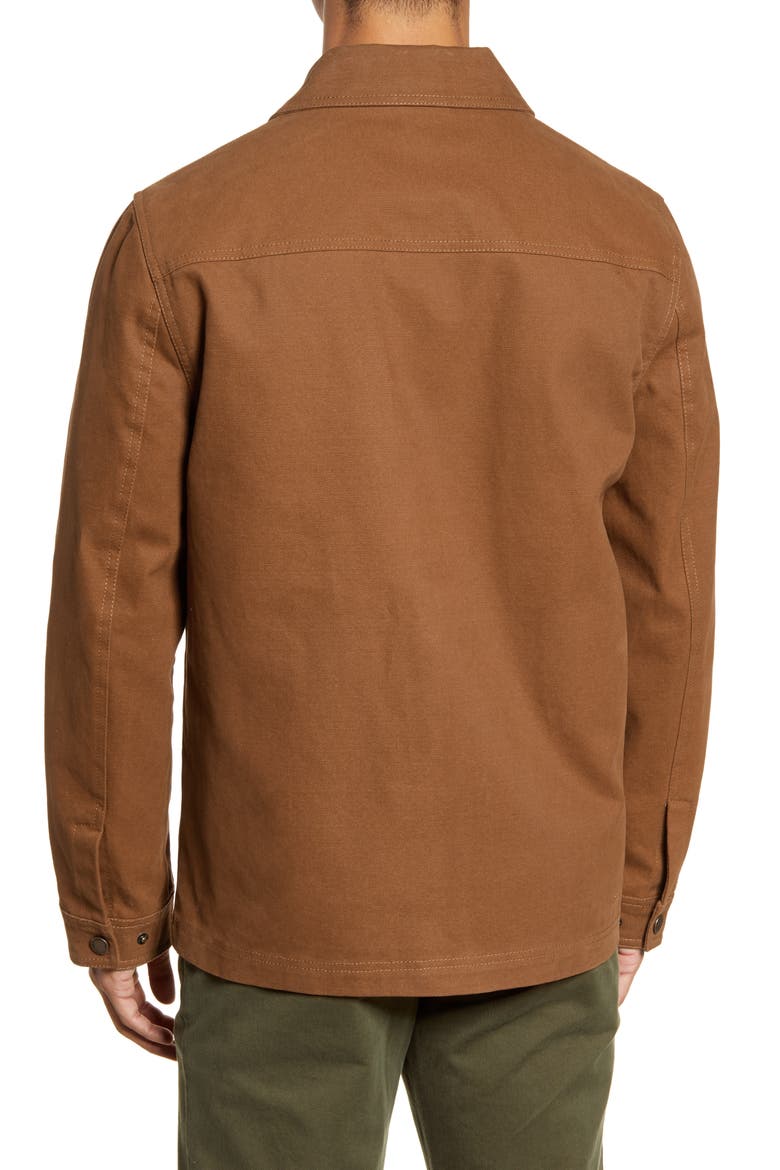 Baldwin Four Pocket Water Resistant Canvas Jacket, Alternate, color, WHISKEY
