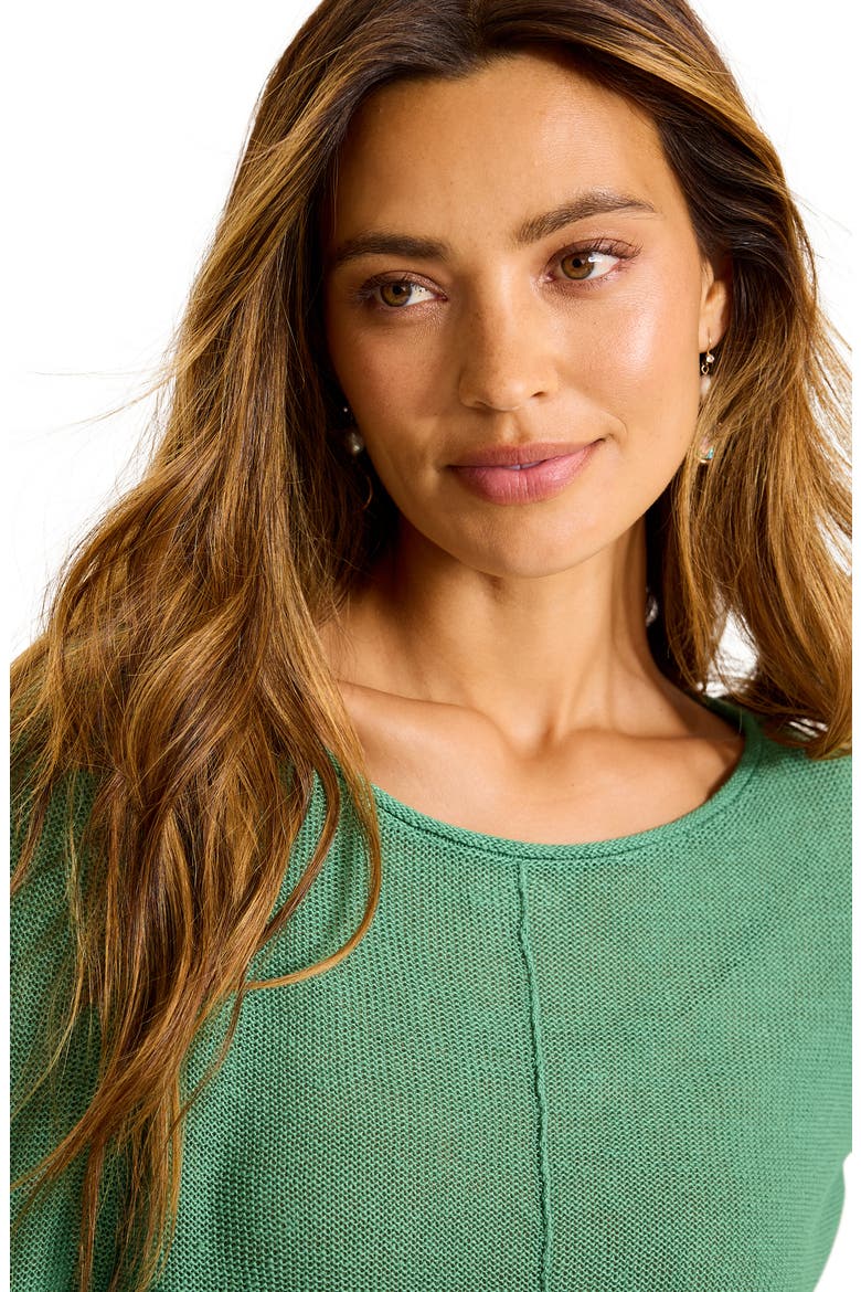 Cedar Relaxed Fit Linen Sweater, Alternate, color, SPRUCE FROST