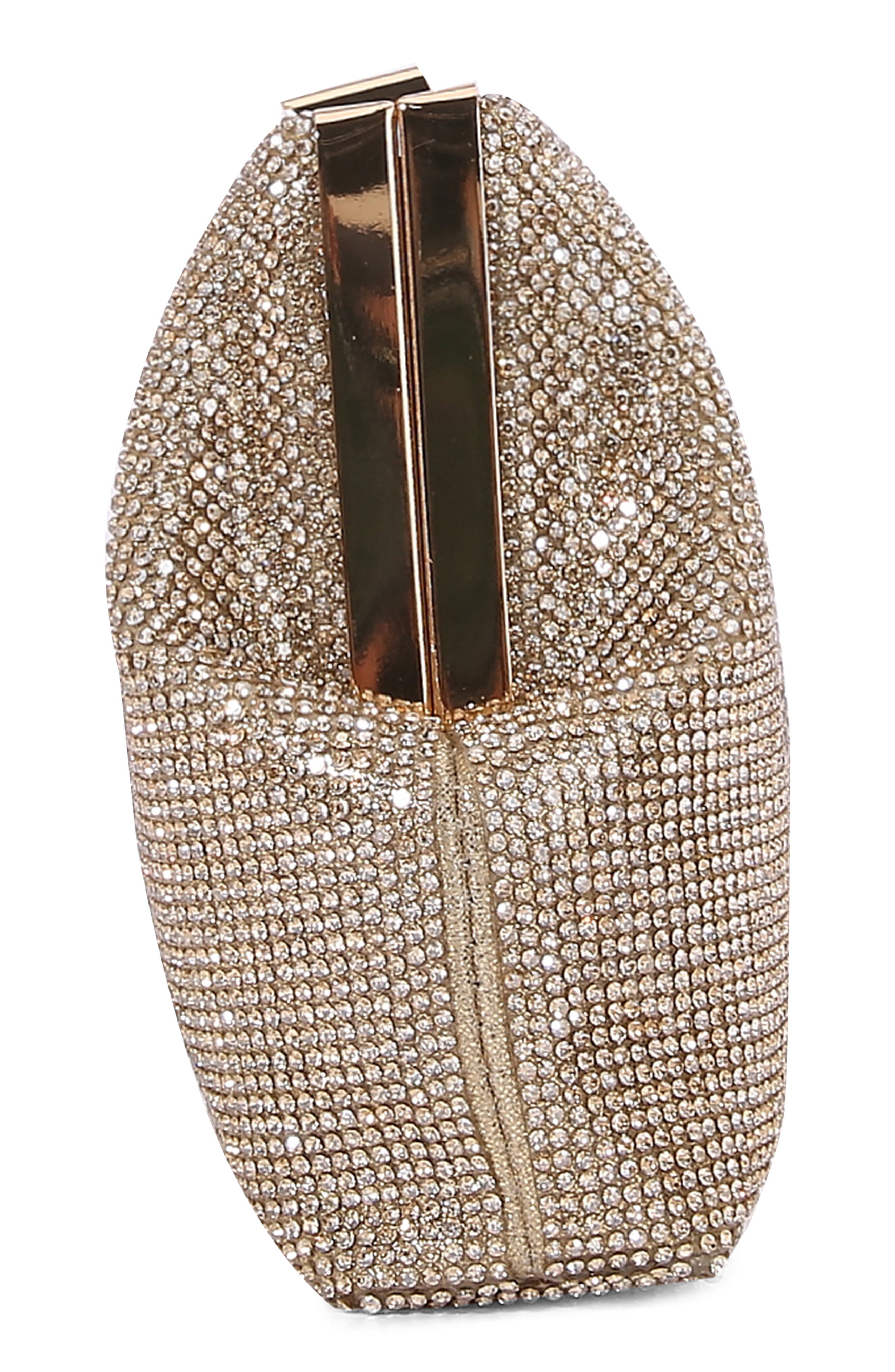 Rhinestone Clutch, Alternate, color, GOLD