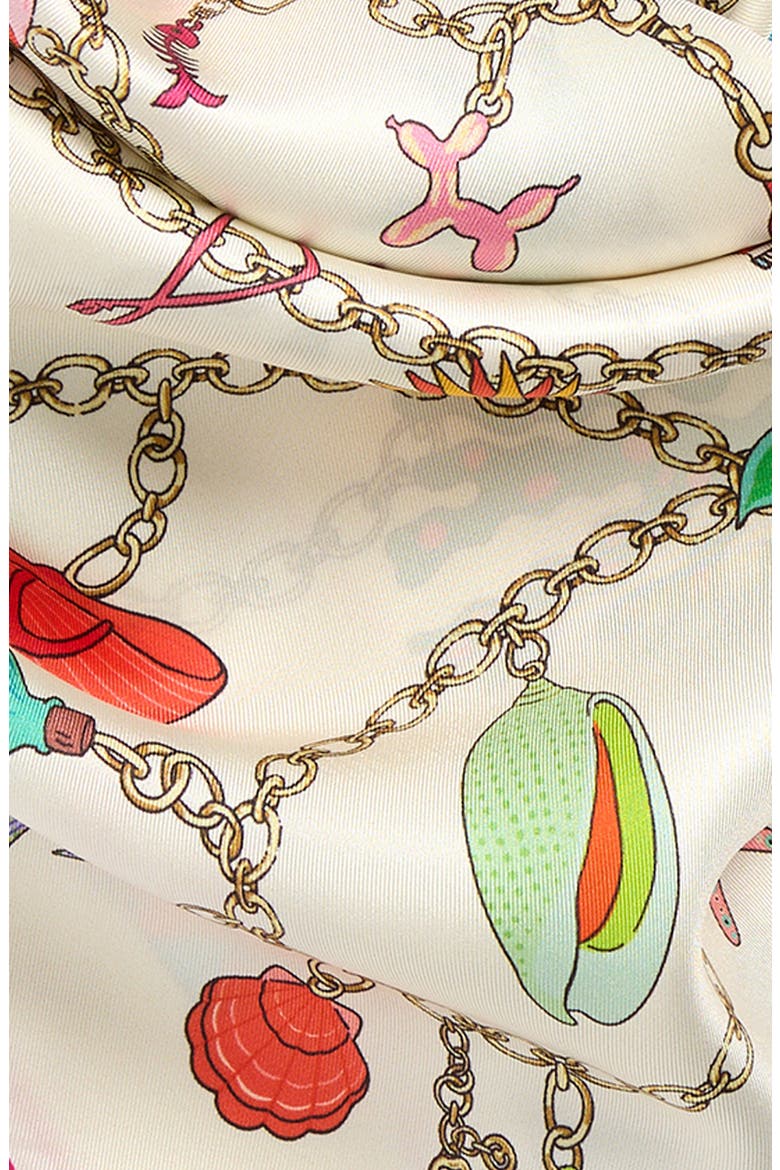 Charmed Life Silk Scarf, Alternate, color, IVORY MULTI