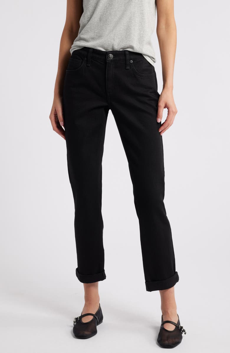 rag & bone Dre Low Rise Slim Boyfriend Jeans, Main, color, Black