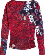 Desigual Print Ruched Top