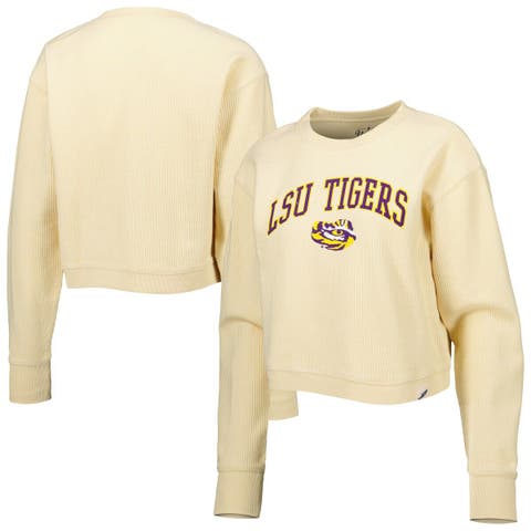 売れ筋商品|||リーグカレッジエイトウェア パーカー・スウェットシャツ アウター レディース Women's Cream Indiana Hoosiers Timber Cropped Pullover Sweatshirt Cream s-l400.jpg