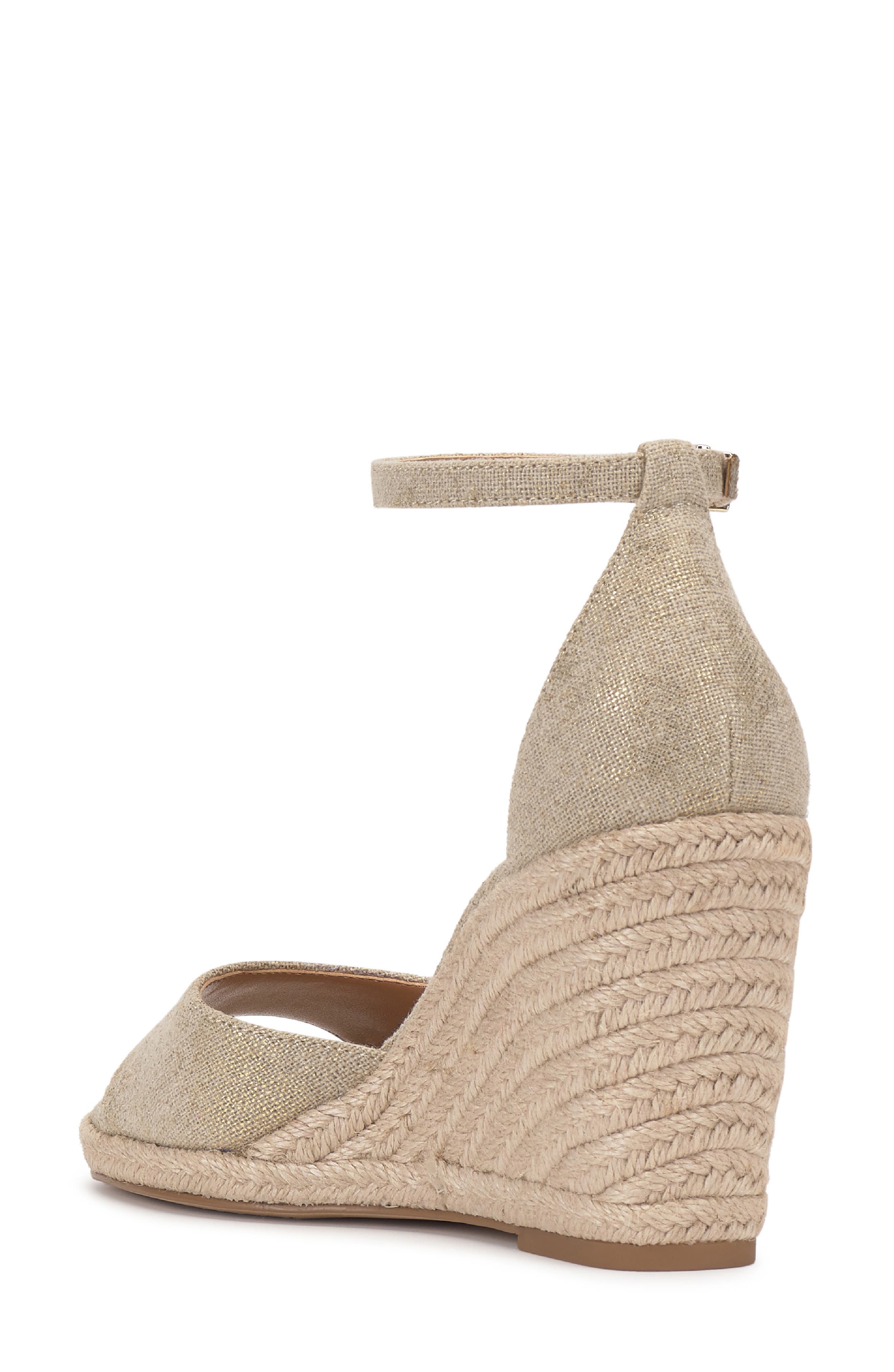 Felyn Espadrille Wedge Sandal, Alternate, color, NATURAL/ GOLD