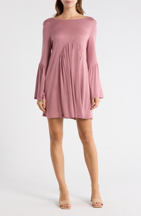 Bell Sleeve Swing Dress