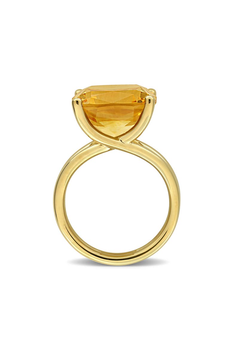 Citrine Solitaire Ring, Alternate, color, YELLOW