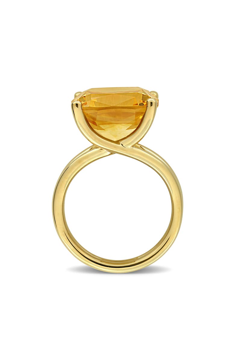 DELMAR Citrine Solitaire Ring, Alternate, color, Yellow