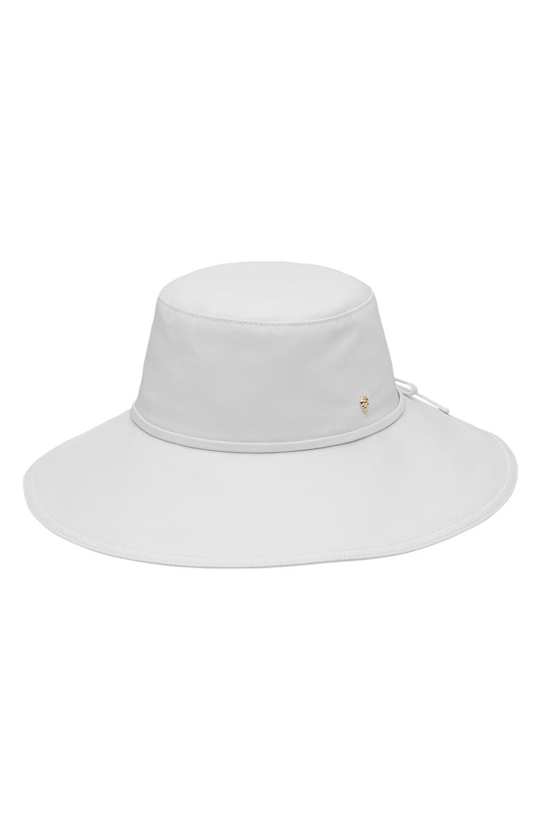 Helen Kaminski Wide Brim Canvas Hat, Main, color, 