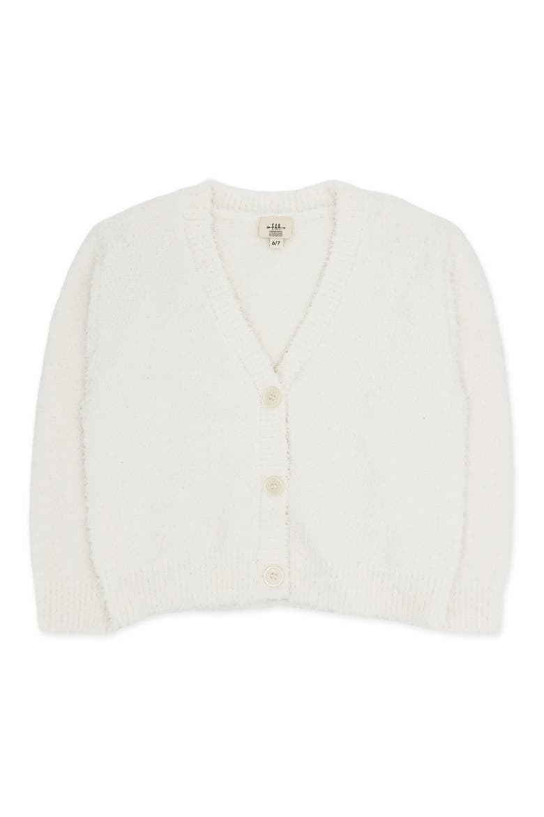 Kids' Willow Plush Cardigan, Main, color, IVORY
