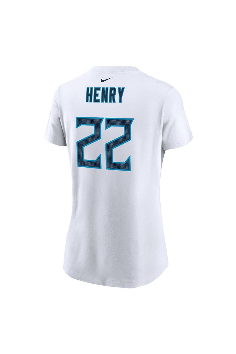 Women's Nike Derrick Henry White Tennessee Titans Player Name & Number T-Shirt, Alternate, color, White