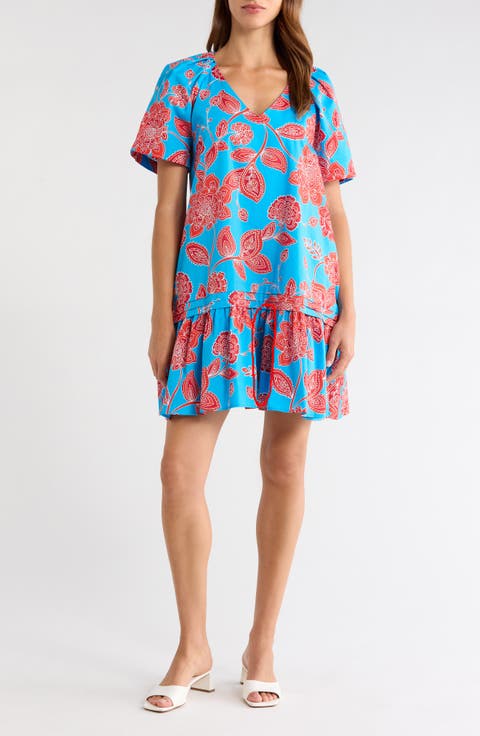 Ripon Floral Seruma Drop Waist Shift Dress