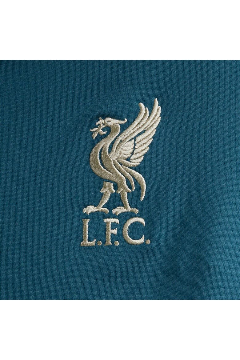 Women's Nike Teal Liverpool Strike Drill Raglan Quarter-Zip Performance Top, Alternate, color, Teal