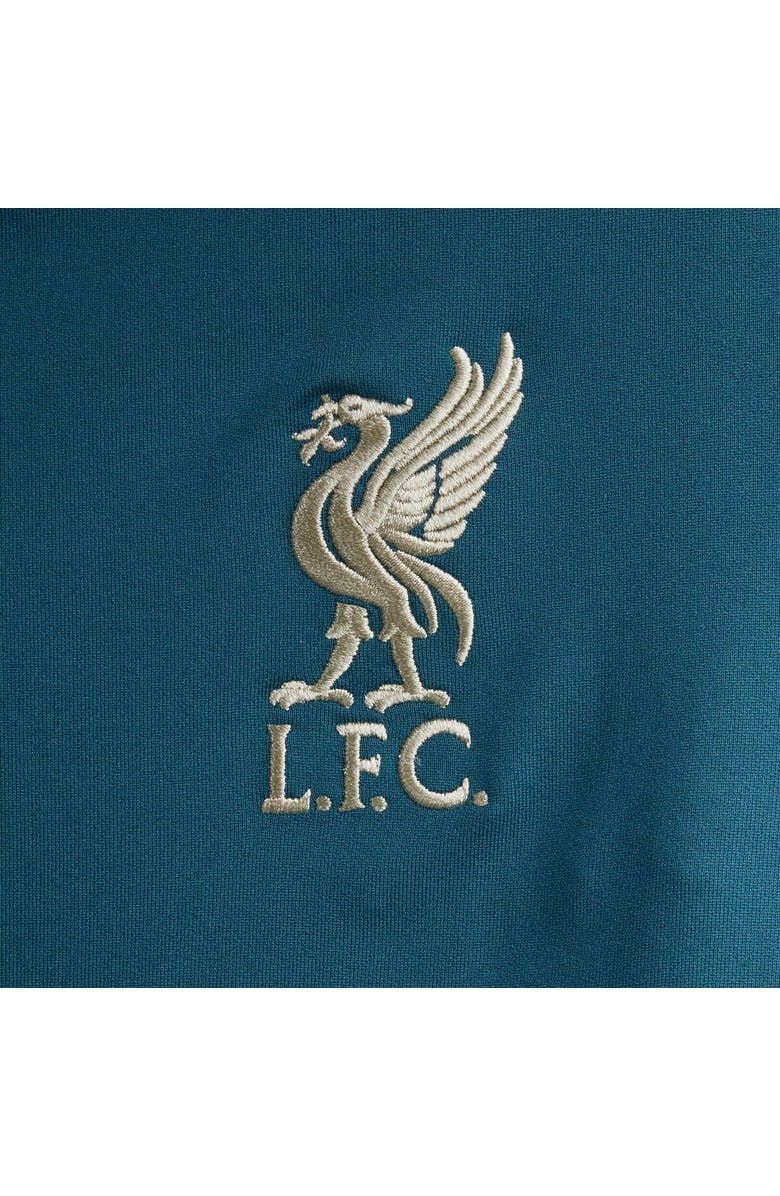 Nike Women's Nike Teal Liverpool Strike Drill Raglan Quarter-Zip Performance Top, Alternate, color, 