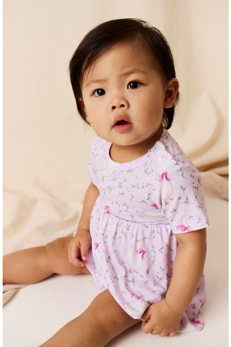 Skirted Bodysuit, Alternate, color, LIGHT/ PASTEL PINK